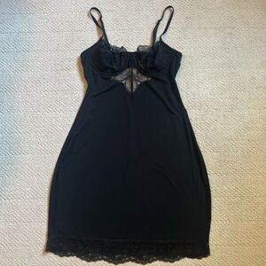 black Victoria’s Secret lingerie dress